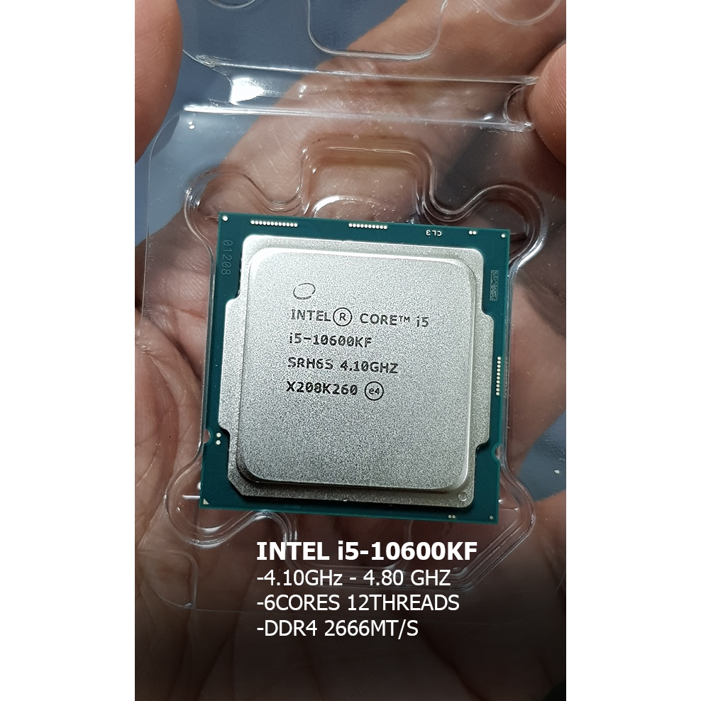ขาย CPU i5-10600KF สปีด 4.10 - 4.80GHz ทำงาน ออกแบบ เขียนแบบ กราฟิกดีไซน์ 2D 3D ตัดต่อวิดีโอ เล่นเกม