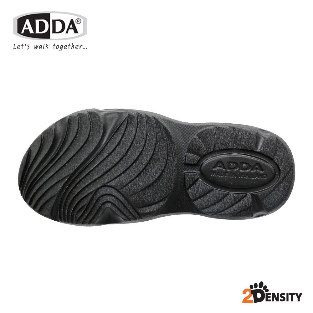 🐝🐝ADDA 2density รุ่น 5TD74-M1 รองเท้าแตะ สำหรับผู้ชาย แบบสวมหัวโต ปิดปลายเท้า เปิดปลายเท้า(7-10) สีขาว เ