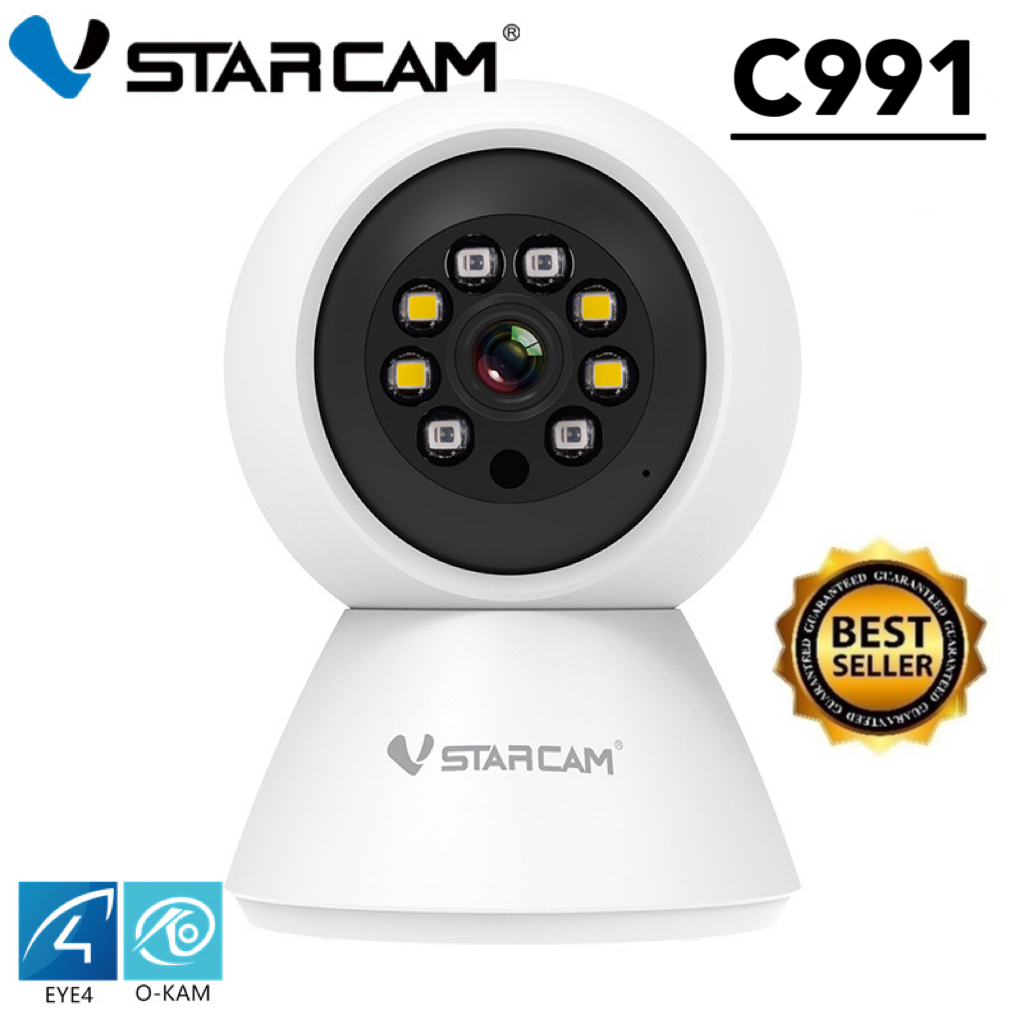 Vstarcam C991 (C994 รองรับ Wi-Fi-5G) ความละเอียด 3-5 ล้านพิกเซล กล้องวงจรปิดไร้สาย Indoor WiFi iP Camera