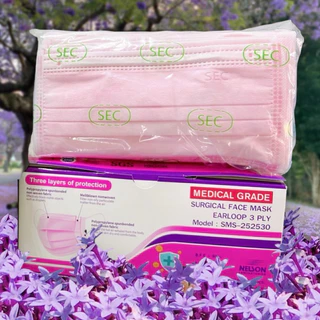 พร้อมส่ง ถูกที่สุด‼️SEC by Nelson แมสผู้ใหญ่ 3 ชั้น ส่งตรงจากโรงงานงานไทย ของแท้มีอย.รับประกัน (50ชิ้น)