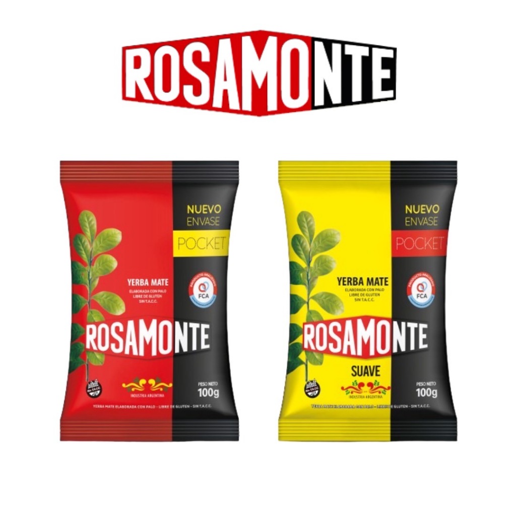 Pocket Rosamonte Yerba Mata 100g.