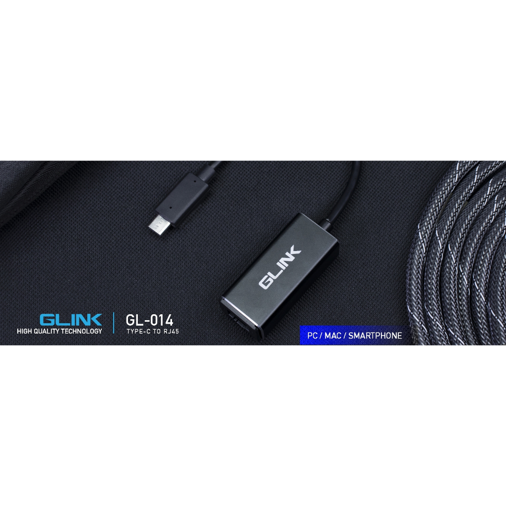 G-Link GL-014 / GL-015 / GL-029C USB To RJ45 ,TYPE-C To RJ45 , USB - C HUB สายแปลงUSB To Lan ฮับUSB 
