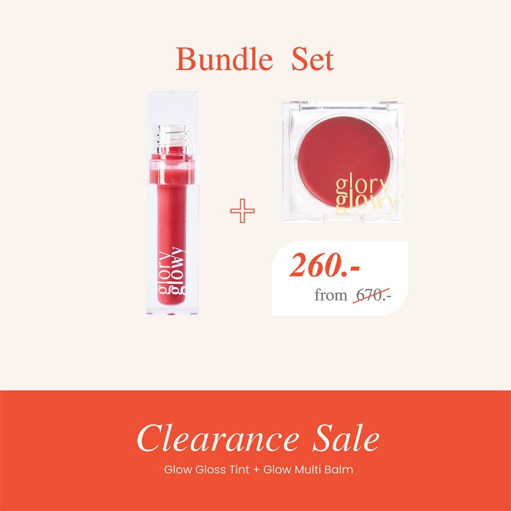 [Clearance Sale] Set Glow Gloss Tint + Glow Multi Balm (ได้ 2 ชิ้น) โปรดเช็ควันหมดอายุที่รายละเอียดส