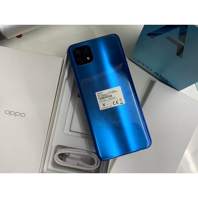 Oppo A16k Ram3 Rom32 สีน้ำเงิน มือสอง‼️ส่งฟรี