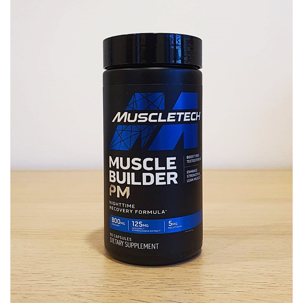 พร้อมส่ง Muscletech Muscle Builder PM (90แคปซูล) สูตรฟื้นฟูและสร้างกล้ามเนื้อในตอนนอนกลางคืน การันตีของแท้100%
