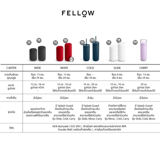 FELLOW - Carter Wide Mug 12 ออนซ์ Tumbler กระติกน้ำ เก็บอุณหภูมิ ขวดน้ำ แก้วน้ำเคลือบเซรามิก