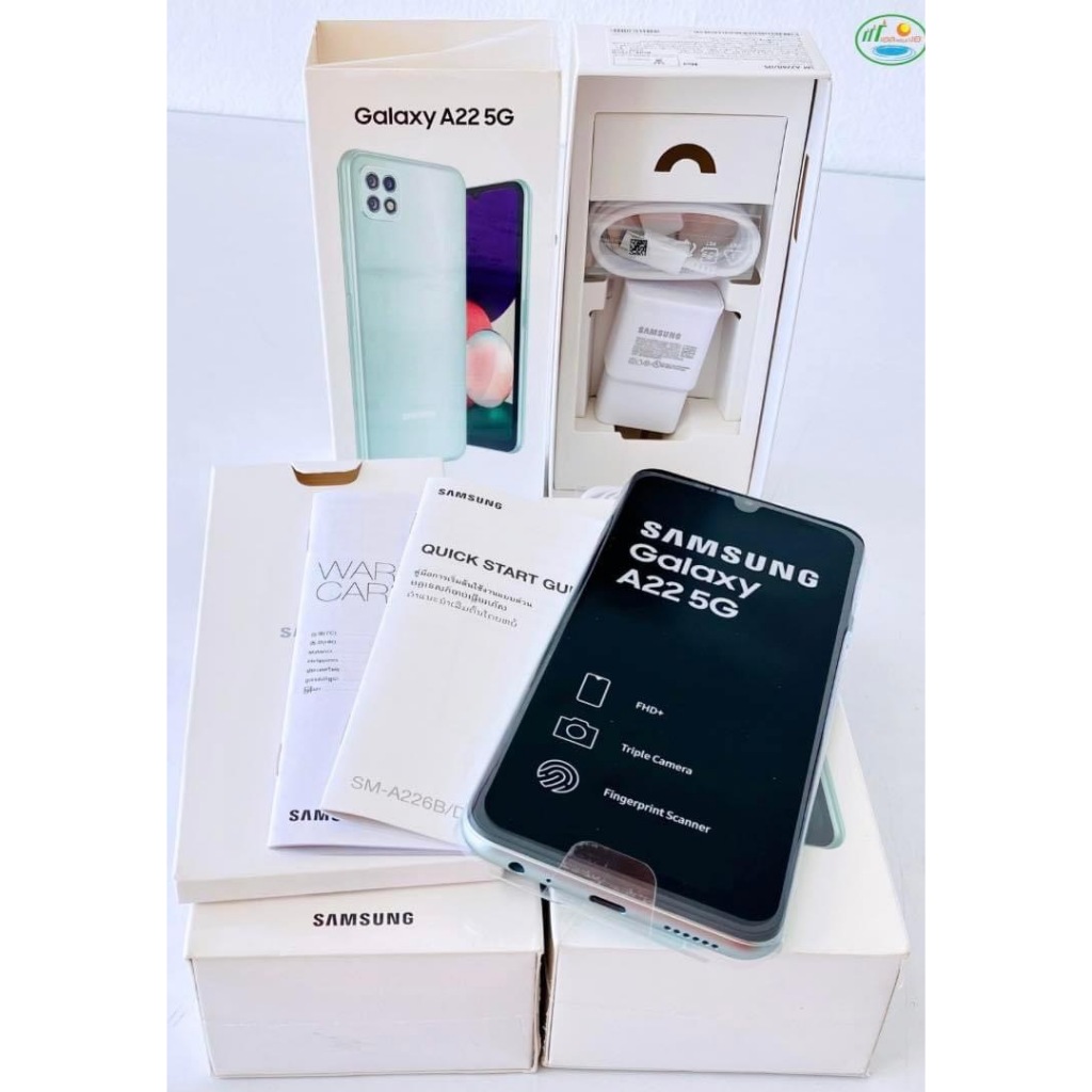 ✨สินค้าหลุดจำนำ✨โทรศัพท์ Samsung A22/5G สีGreen💚