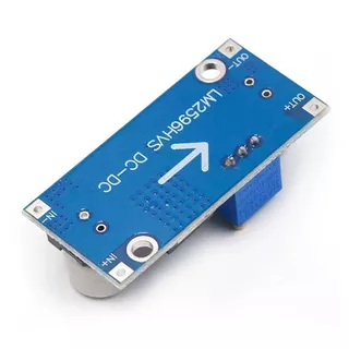 LM2596 LM2596HVS DC-DC Step Down Module โมดูลลดแรงดัน บอร์ดปรับแรงดันไฟ Adjustable Buck Converter พร้อมโวลต์มิเตอร์ LED