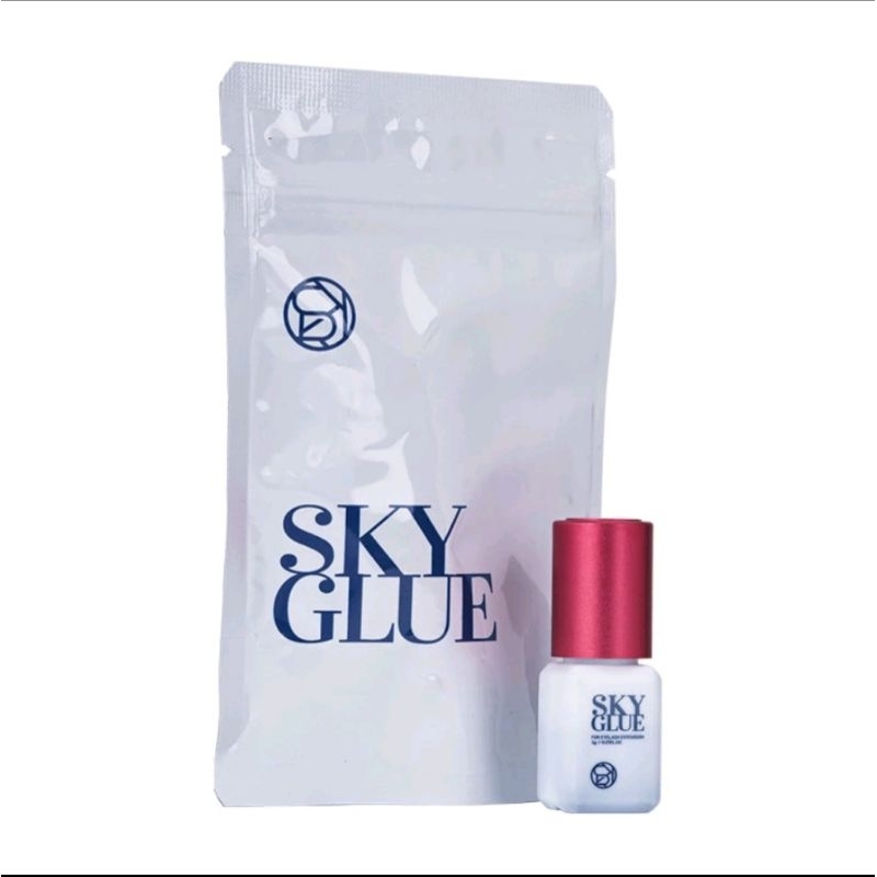 กาวต่อขนตา Sky ฝาแดง ของแท้ 100% นำเขาจากเกาหลี แห้งไว้ติดทน