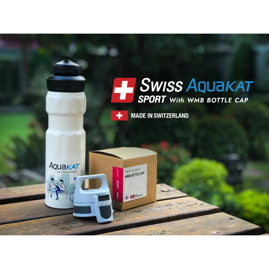 Swiss Aquakat Sport Bottle 750ML พร้อม ฝาขวดน้ำแบบ WMB