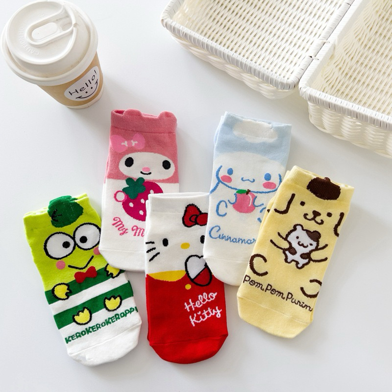 !!!พร้อมส่งจากไทย!!! ถุงเท้าผ้าฝ้าย ลายการ์ตูน sario สำหรับผู้หญิงและผู้ชาย น่ารักใส่สบาย นุ่ม อย่างดี