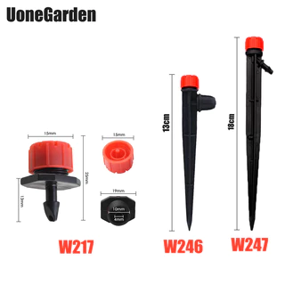 Uone Garden W217/W247 หัวน้ำหยด8ทิศ หัวสปริงเกอร์ แบบขาปัก และต่อสายไมโคร หัวต่อสายหมอก