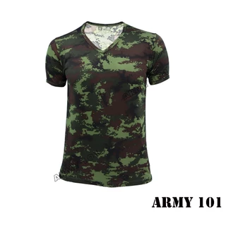 เสื้อยืด เสื้อซับใน ผ้านาโน ผ้ามัน คอวี เจ้าหน้าที่ พนักงาน ข้าราชการ ทหาร ตำรวจ ลายพราง ดำ ขาว BV