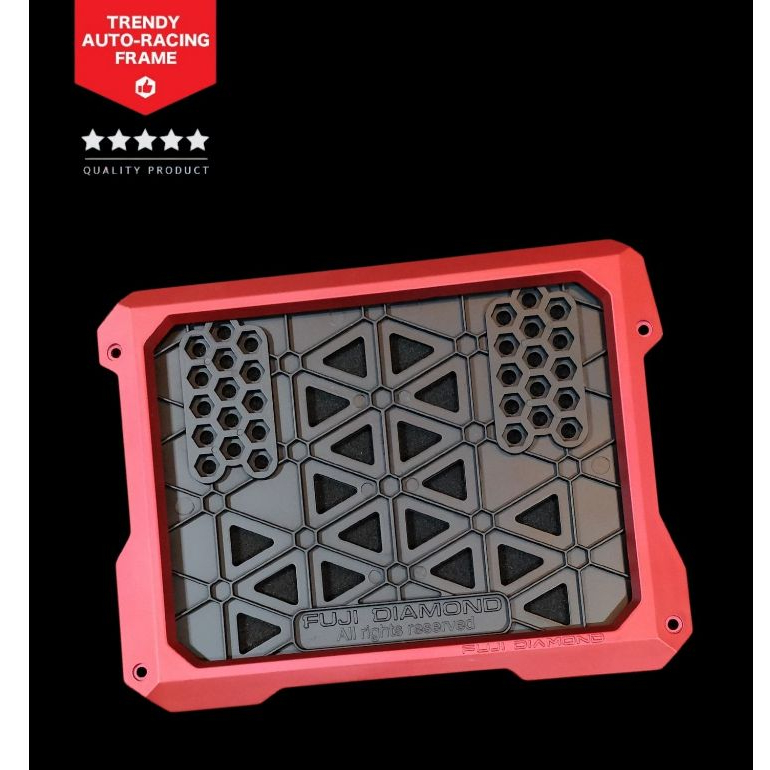 รุ่นใหม่ !! มาแรง กรอบป้ายทะเบียนรถมอเตอร์ไซค์ เกรด A หนาพิเศษ สวย เท่ FUJI DIAMOND ABS  📌📌