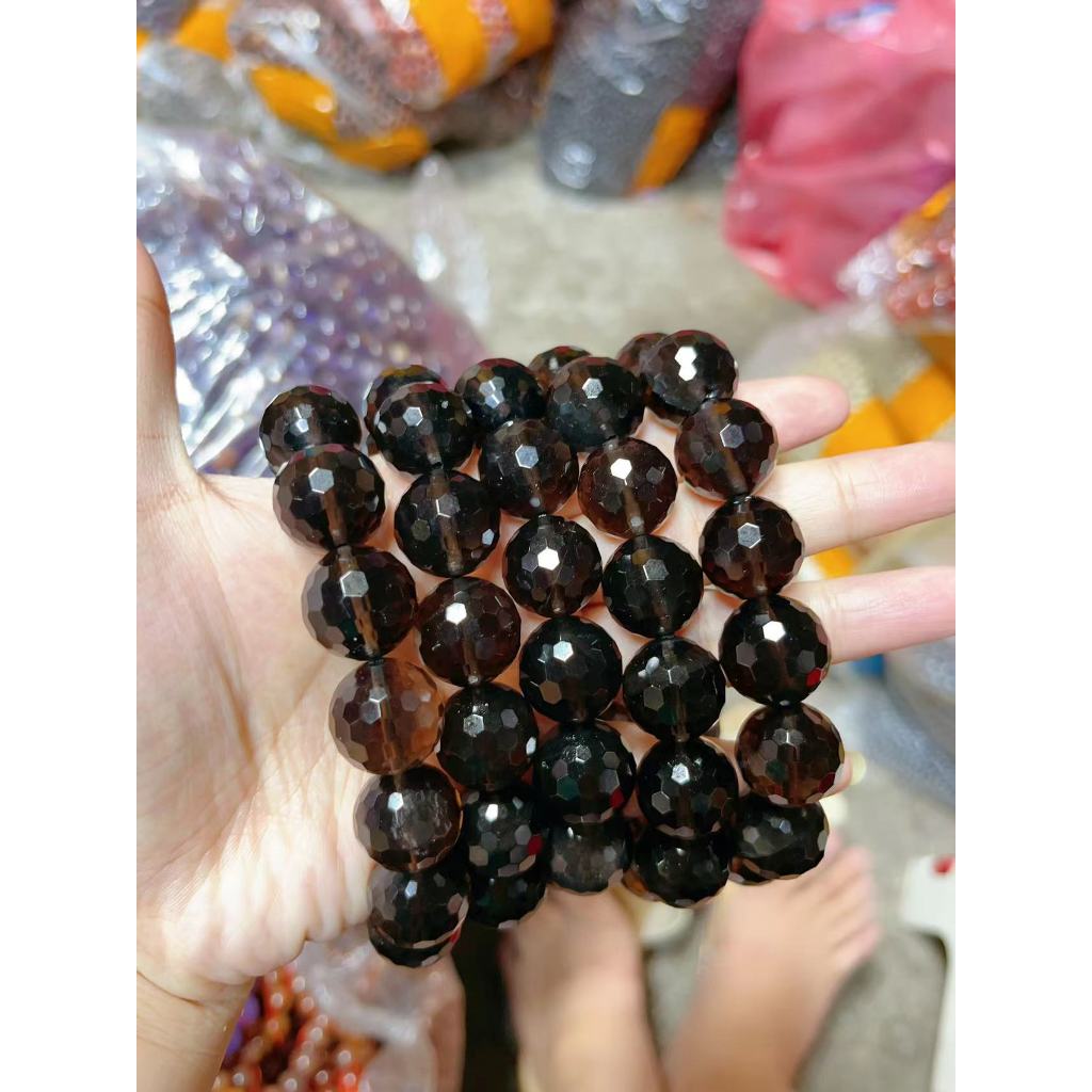 สร้อยข้อมือซิทรินธรรมชาติตัดมุม16mm