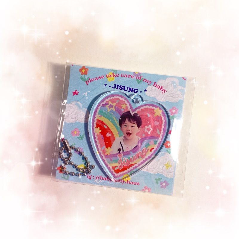 💚 JISUNG 🫶🏻 keyring sticker baby jisung NCT 💚✨ พวงกุญแจ ลายจีซอง💕 พร้อมส่ง