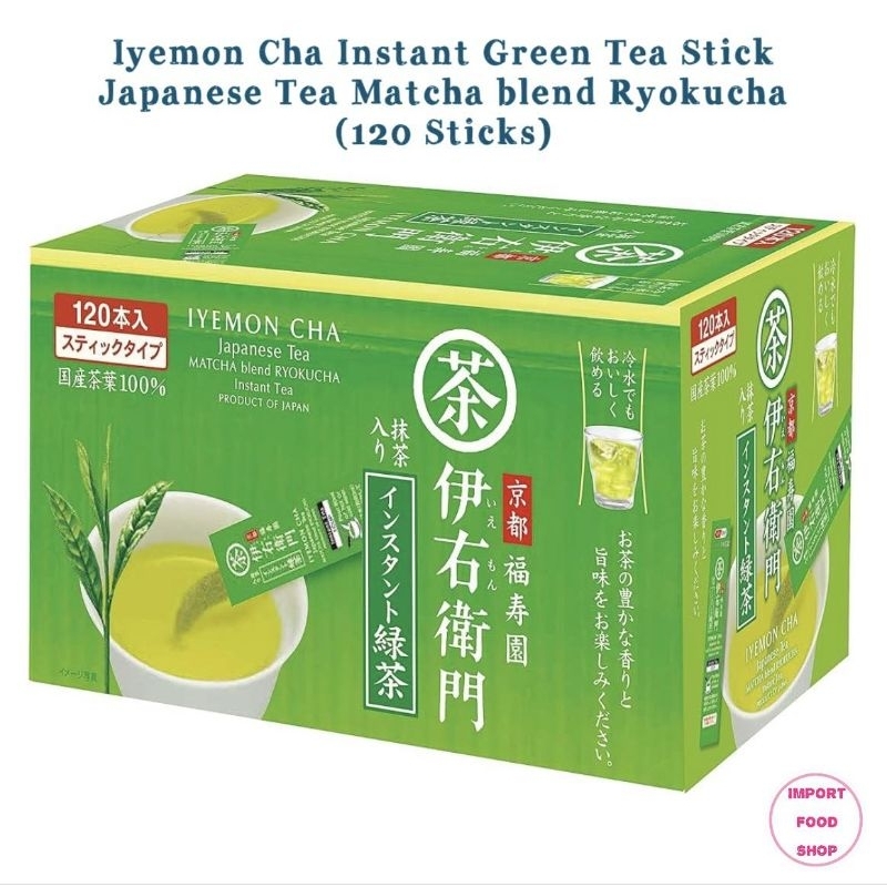 Iyemon Cha Instant Green Tea Japanese Tea Matcha blend Ryokucha อิเอมอน ผงชาเขียว มัทชะ เบลนด์ เรียวคุฉะ ชาเขียวญี่ปุ่น