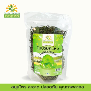 ใบบัวบกแห้ง 100% ตรา ชาดาสุวรรณ์ GHP dried centella asiatica Chadasuwanna ใบบัวบก