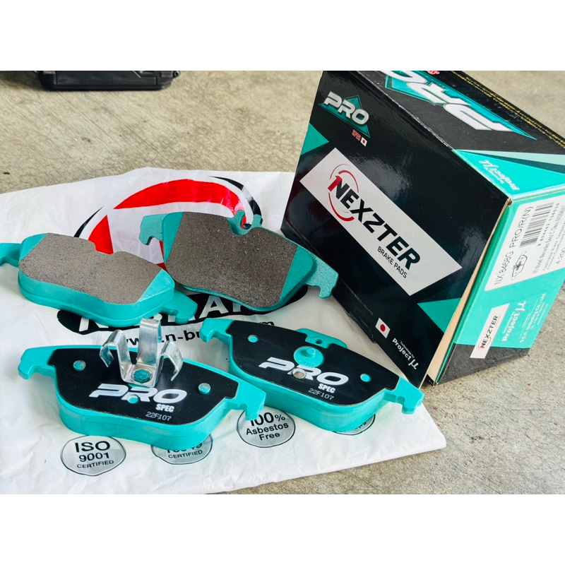 ผ้าเบรค nexzter prospec mercedes benz w207 w204 c204 pro spec ผ้าดิสเบรค หน้า หลัง รถยนต์