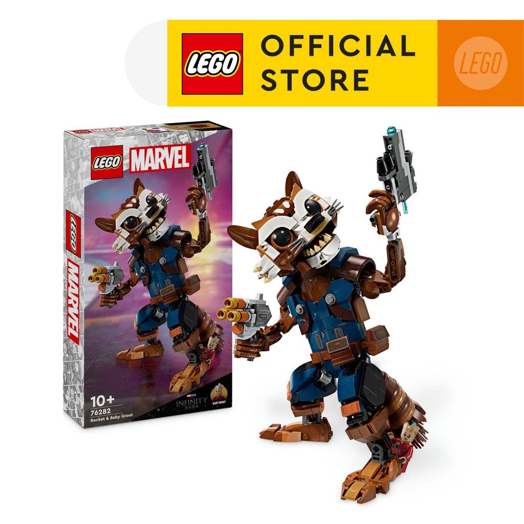 LEGO Super Heroes Marvel 76282 Rocket &amp; Baby Groot (566 Pieces)