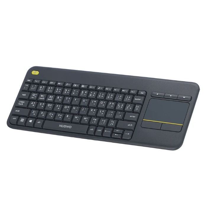 WIRELESS KEYBOARD (คีย์บอร์ดไร้สาย) NUBWO DUAL MODE NKB107 BLACK