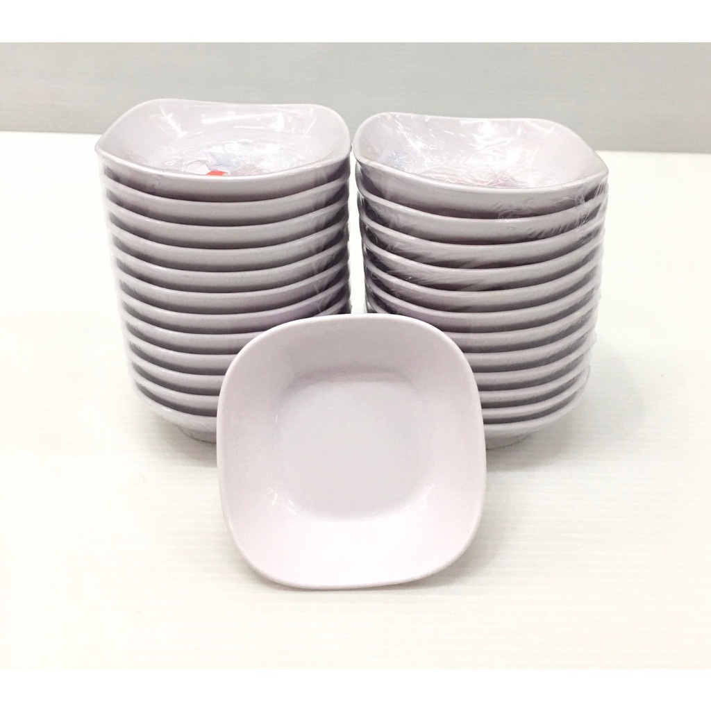 ถ้วยน้ำจิ้ม D64-3 Golden ยกโหล (12ใบ) สีขาว