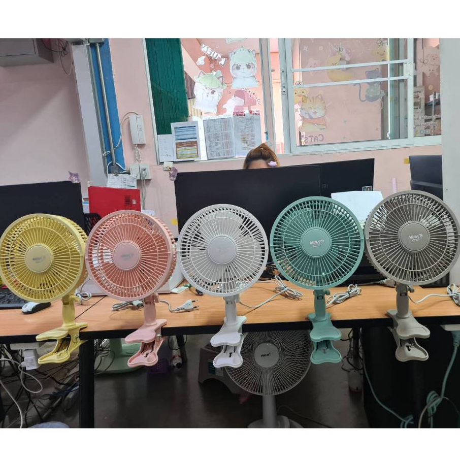 พัดลม MIRA ขนาด 8 นิ้ว แบบขาหนีบ รุ่น M-73