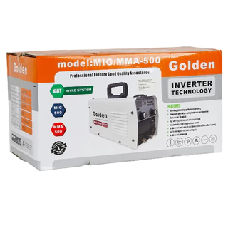 ตู้เชื่อมไฟฟ้า GOLDEN 2ระบบ MIG/MMA 500A เเถมสายเชื่อม Mig ฟรี4เมตร เเละลวดเชื่อมฟักคอร์ 1 ม้วน เชื่อมโดยไม่ต้องใช้เเก๊ส