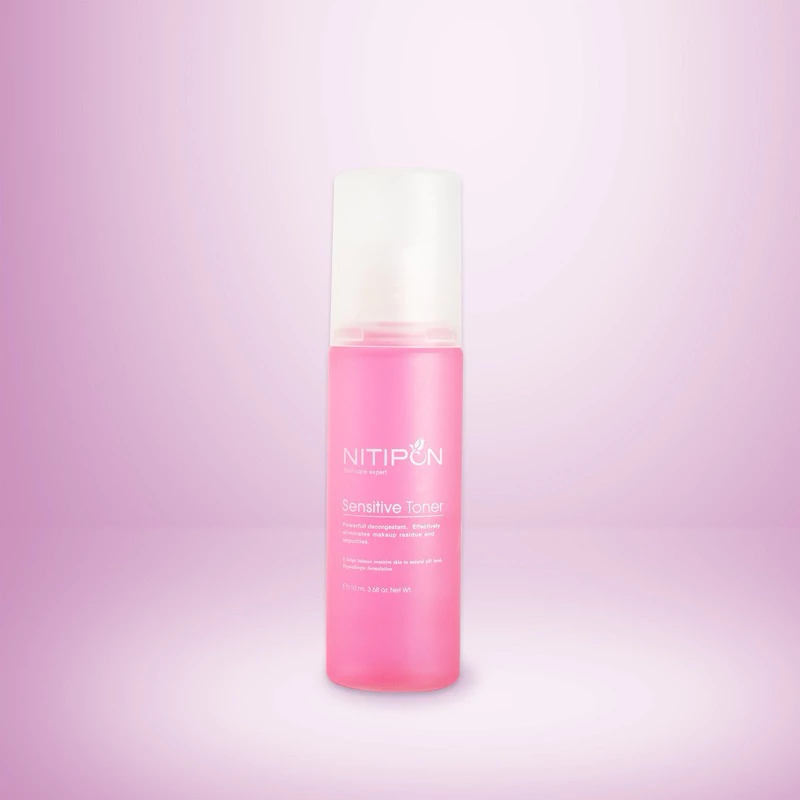 NITIPON SENSITIVE TONER 110มล. ทำความสะอาดผิวหน้า ลบคราบเครื่องสำอาง