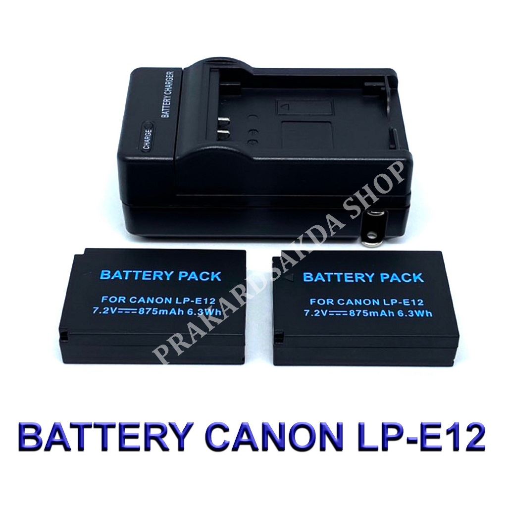 LP-E12 \ LPE12 Battery and Charger For Canon EOS M100,M50,M10,M2,M,Rebel SL1,100D,PowerShot SX70 HS,Kiss M,Kiss X7