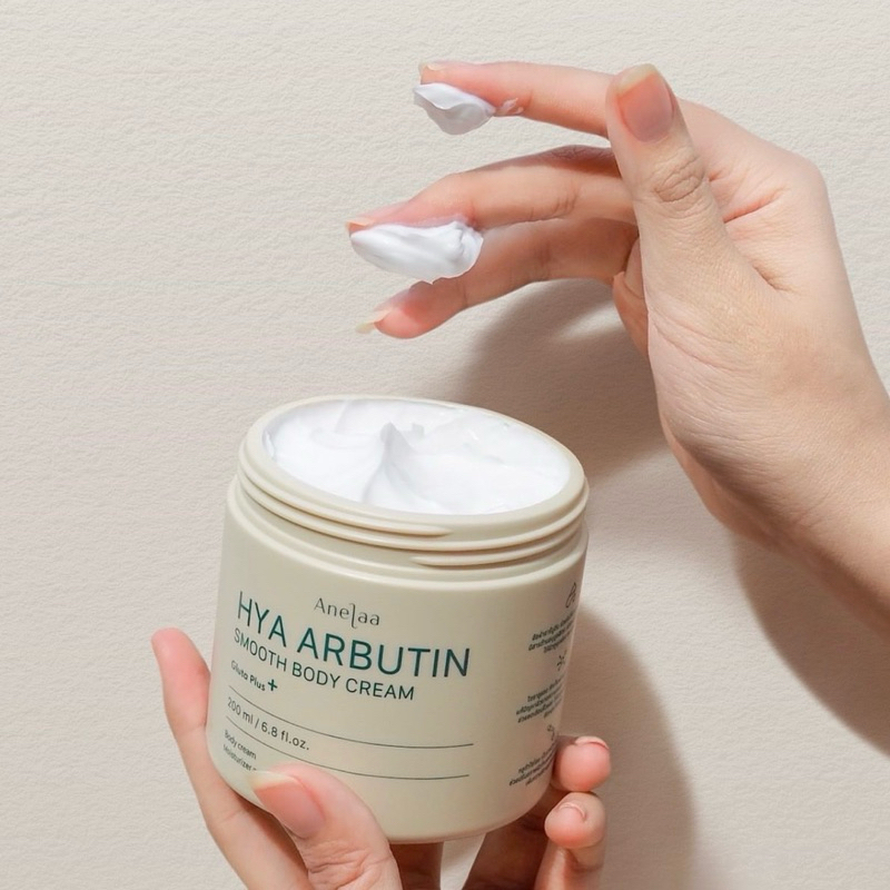 Anelaa hya arbutin smooth body cream