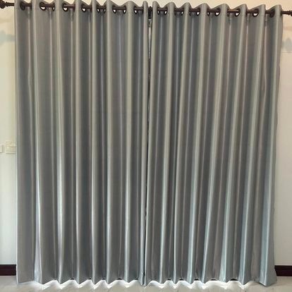 แนะนำ ผ้าม่าน ผ้าม่านประตู ผ้าม่านกั้นห้อง ขนาด 4 เมตร แบบเรียบ ไม่มีลายผ้า เนื้อหนา กันแสง UV ได้ 80% ราคาพิเศษ มีเก็บเงินปลายทาง