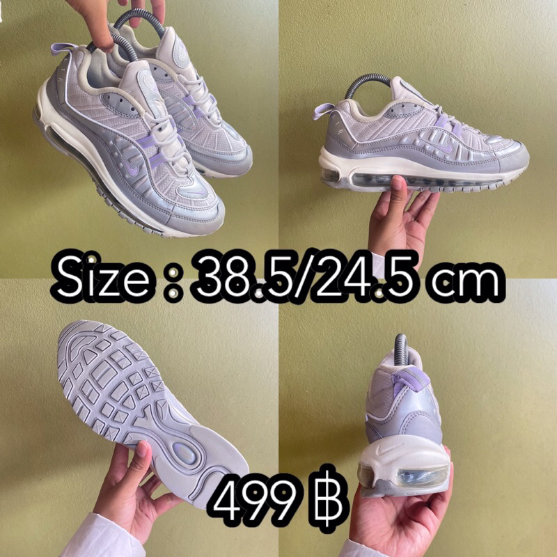 Nike Air Max 98 👟 Size : 38 รองเท้ามือสอง ของแท้ 💯 งานคัด งานสวย สภาพดี