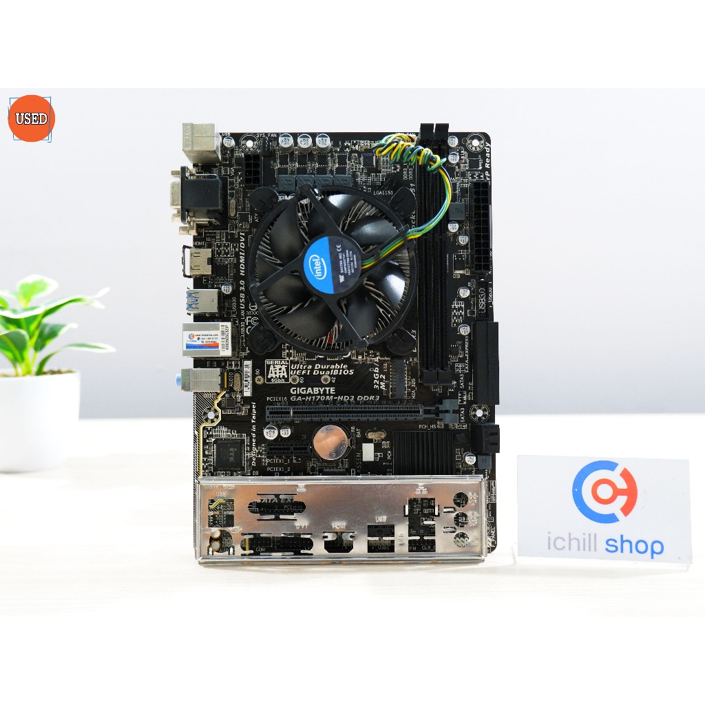 ชุดซีพียูพร้อมเมนบอร์ด CPU : INTEL CORE I5-6400 + MB : GIGABYTE GA-H170M-HD3 DDR3 P13453