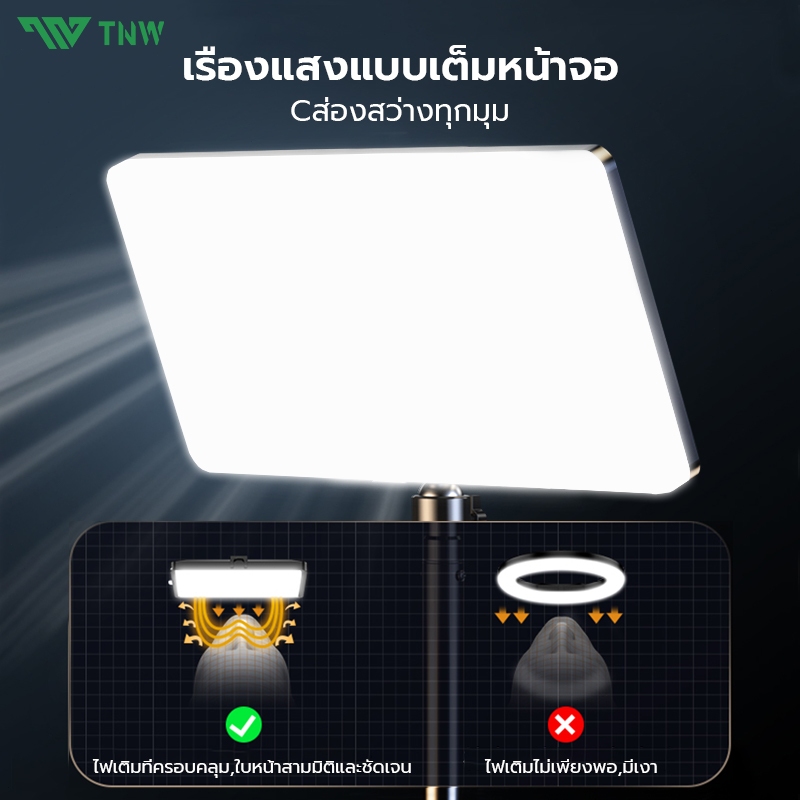 TNW 11นิ้ว LED Panel Light ไฟสตูดิโอ ไฟไลฟ์สด ปรับได้3สี ไฟถ่ายภาพ LED ...