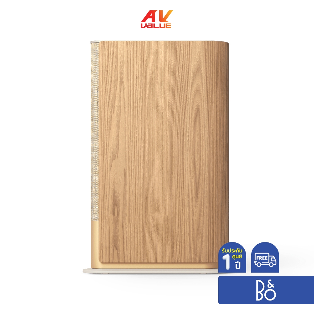 Bang & Olufsen (ฺB&O) Beosound Emerge - Compact WiFi Home Speaker (Gold Tone Alu/Light Oak)