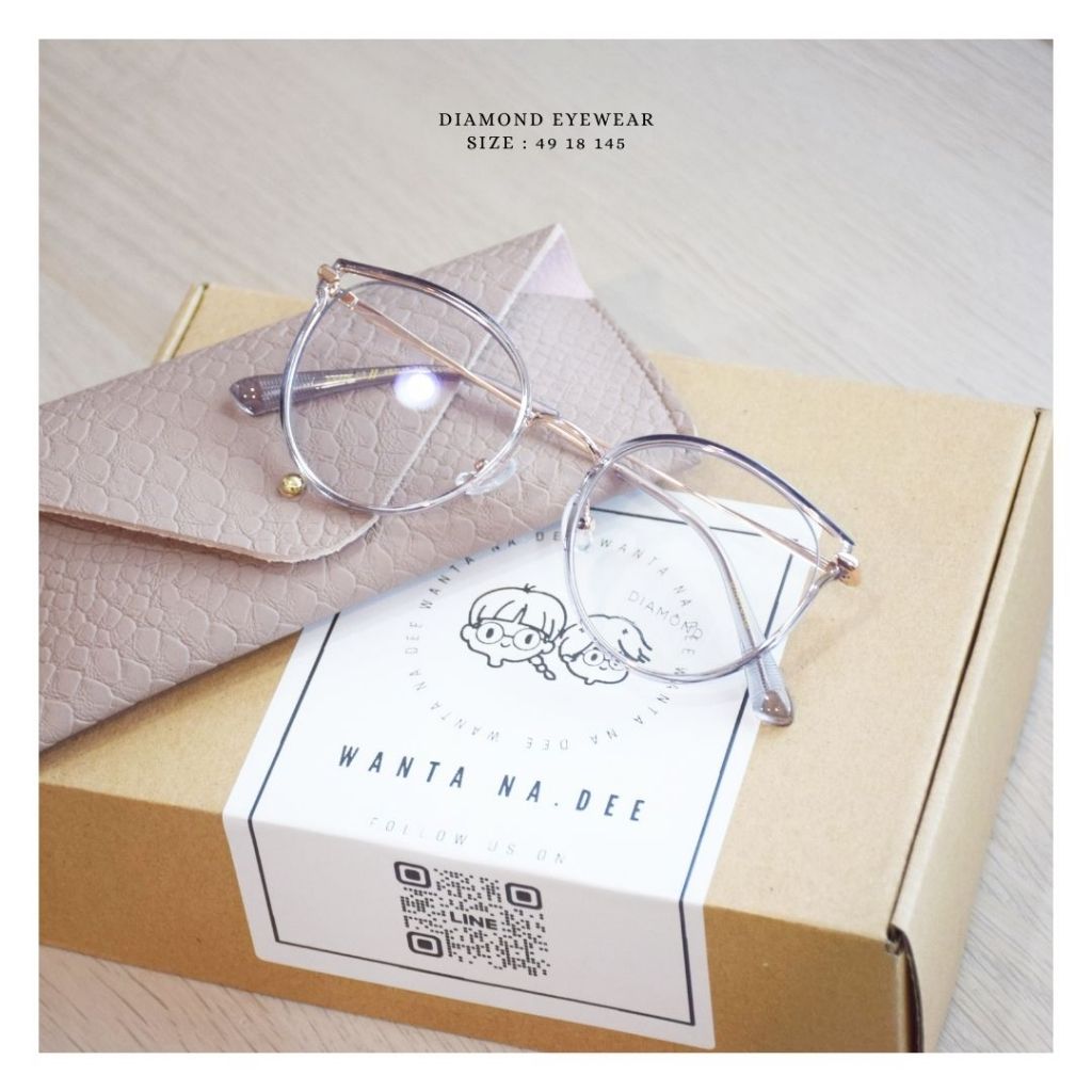 กรอบแว่นตา DIAMOND eyewear F4323 Grey
