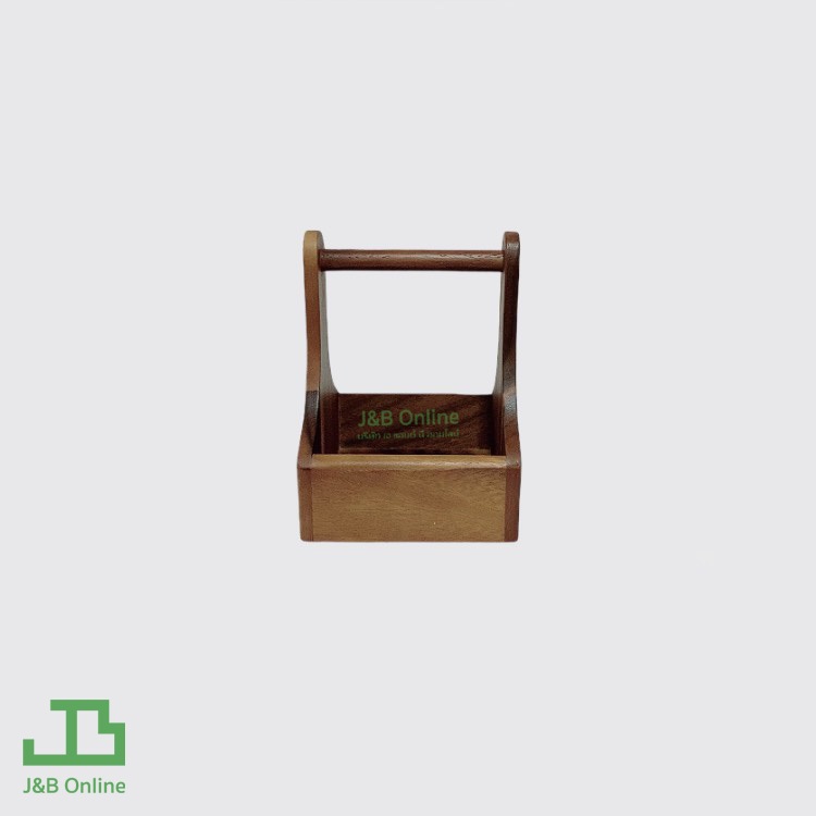 ตะกร้าซอส ตะกร้าไม้ กระเช้าไม้ กล่องไม้ ใส่เครื่องปรุง กระเช้าใส่เครื่องปรุงรส - รูปที่ 3