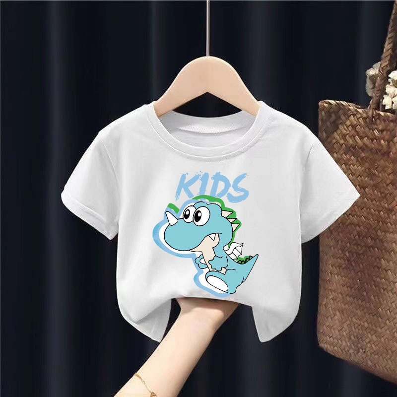 KFC-882201 เสื้อผ้าเด็ก เสื้อยืดคอกลมแขนสั้น ลายDRAGON