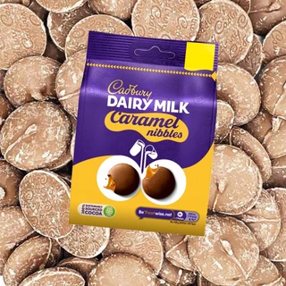 [BestBefore 23-Aug-2026] Cadbury Dairy Milk Caramel Chocolate Nibbles 100g แคดเบอรี ช็อกโกแลตนมไส้คาราเมลชิ้นพอดีคำ 100