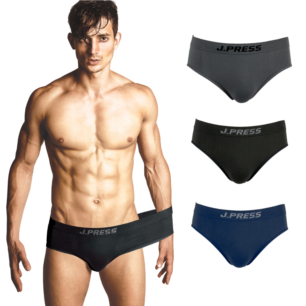 J.Press กางเกงในชาย ขาสั้น Seamless เจเพรส รุ่น 8216 บรรจุ 1 ตัว/แพ็ค (มีให้เลือก 4 สี)