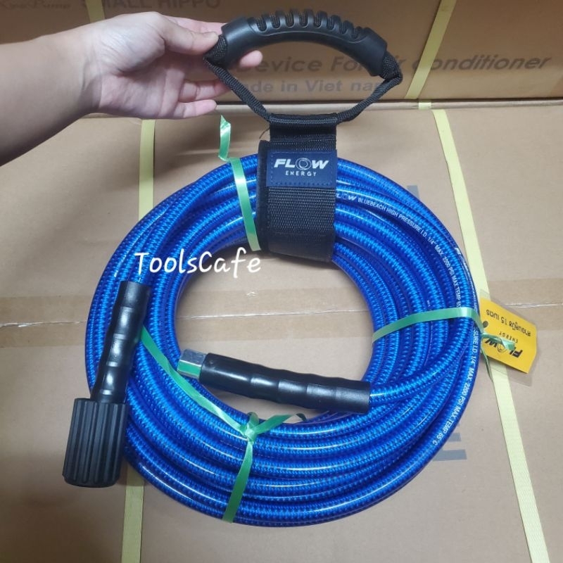 [ มีบริการส่งด่วน⚡️] สายบลูบีช 15 เมตร สายฉีดน้ำแรงดันสูง Flow energy bluebeach ราคา ถูกที่สุด ดีลบีเคเค แกลเลอรีภาพที่ 2