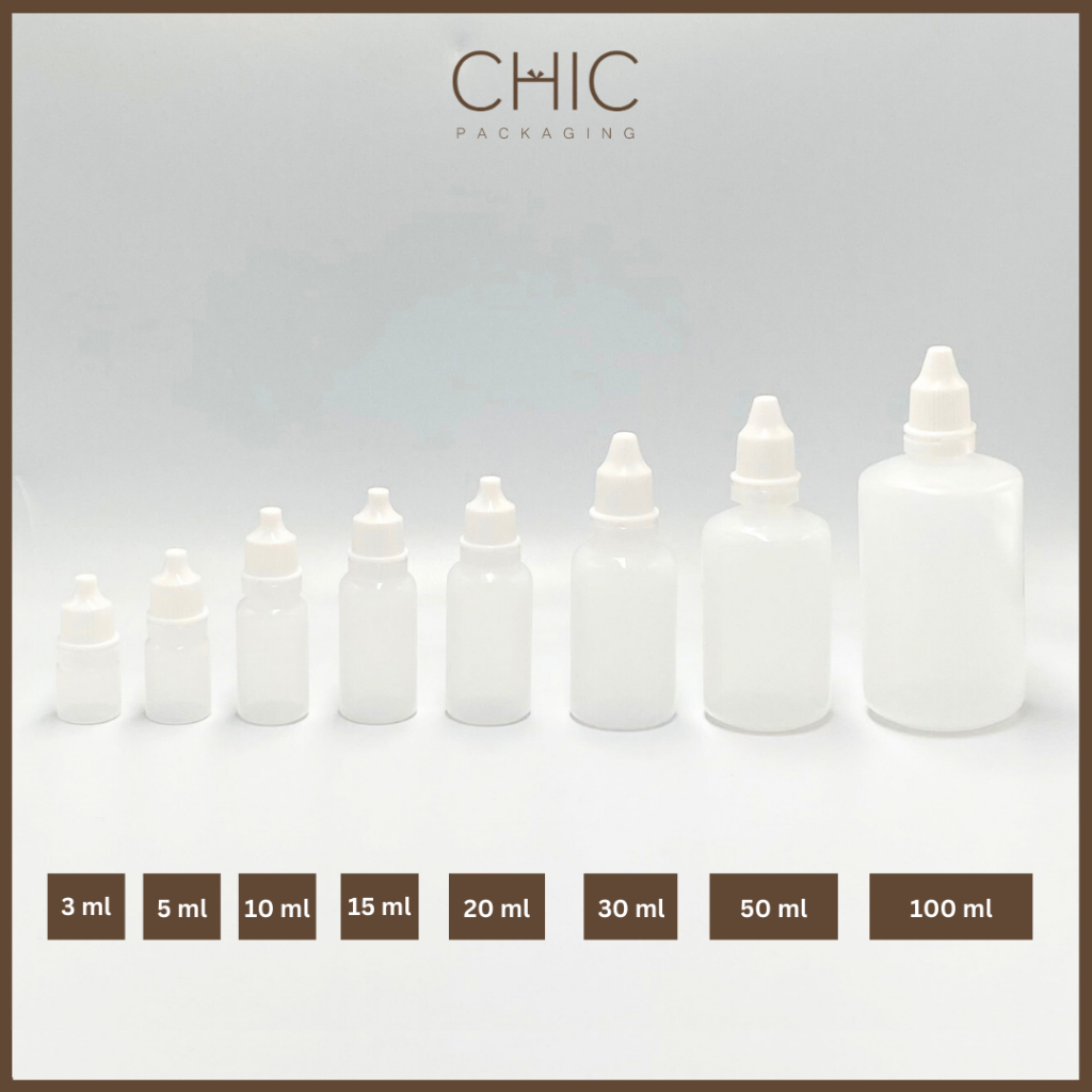 พร้อมส่ง ขวดบีบหยด 3/5/10/15/20/30/50/100 มีจุกหยด งานพลาสติกPEบีบใช้งานง่าย ขวดยาหยอดตา ใส่น้ำเกลือ