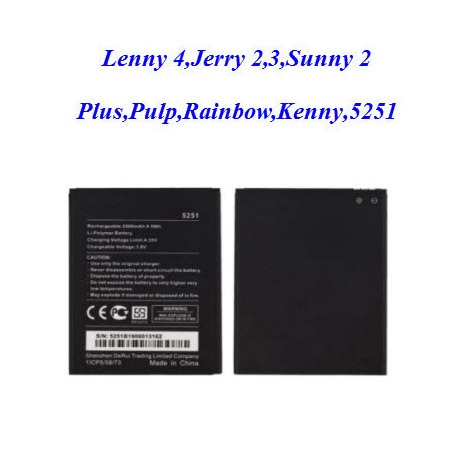 แบตเตอรี่ Wiko Pulp,Robby(5251),Jerry 2(2610),Jerry 3, Lenny 4,Lenny 4 Plus,Rainbow Jam 4G,Kenny,Pulp,Tommy 3