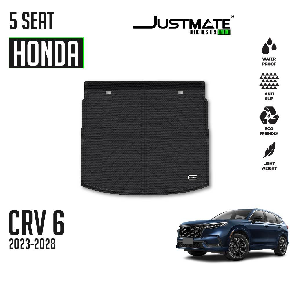 [JUSTMATE] HONDA ถาดท้ายรถยนต์ CRV G6 2023 - 2026 5 Seat ใช้ได้กับ น้ำมัน และ e:HEV