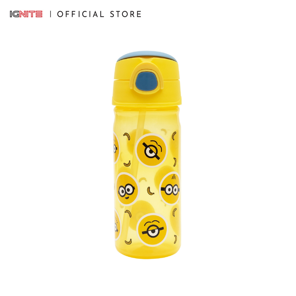 [พร้อมส่ง] IGNITE ® Minions Plastic Bottle for Kids ขวดน้ำพลาสติก Minions ลิขสิทธิ์แท้