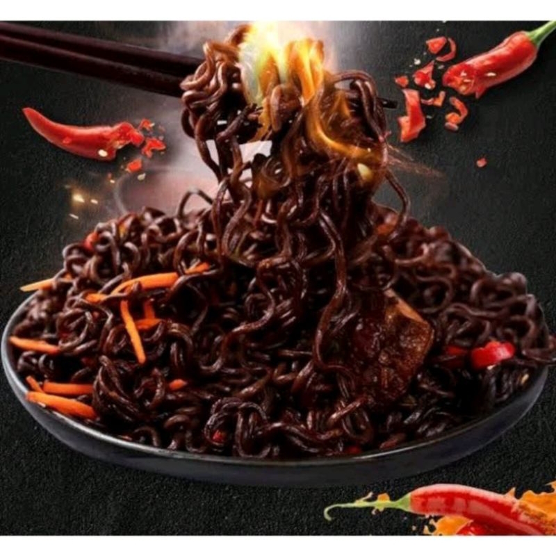 มาม่าเผ็ด Ghost Pepper Bundle มาม่าเส้นดำเผ็ดที่สุดในโลก แพ็ค4ซอง ราคา ถูกที่สุด ดีลบีเคเค แกลเลอรีภาพที่ 4