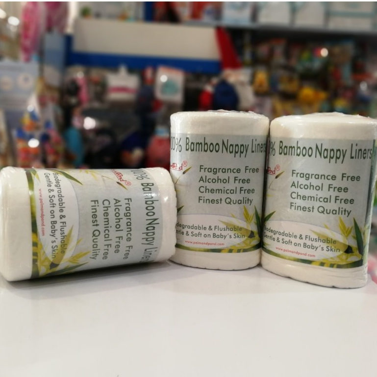 Palm&Pond กระดาษเยื่อไผ่ กันอุจจาระ แผ่นใยไผ่ 100% PP101