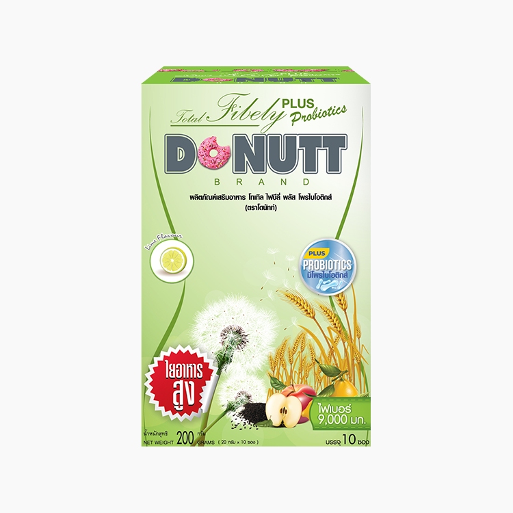 ✅✅ถูกสุด✅✅ Donutt total fibely [5ซอง / 10ซอง]