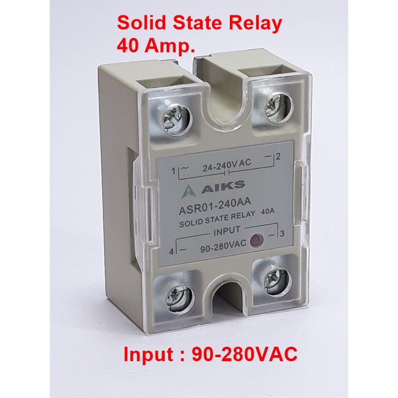 Single phase Solid State Relay 40Amp.  สต็อกในไทย พร้อมส่ง เปิดใบกำกับภาษีได้